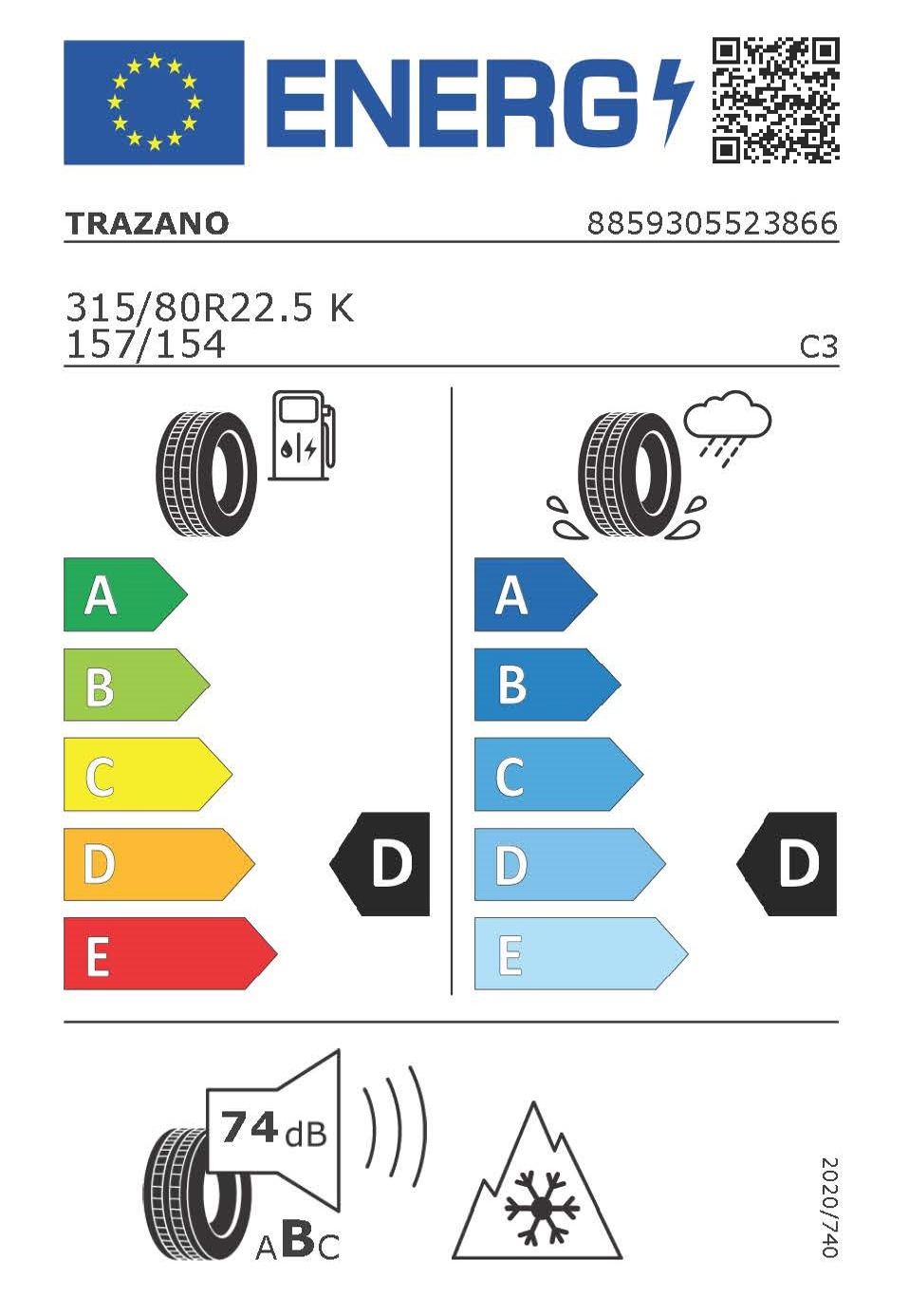 TRAZANO Smart Terra D27 31580R22.5